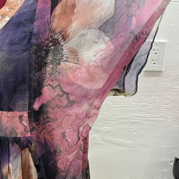 Julian Love Fairy Dress Beach Cover Sheer Mermaidcore - Picture 5 of 10